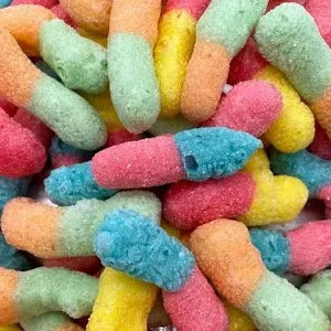 Sour Gummy Worms Freeze Dried Candy