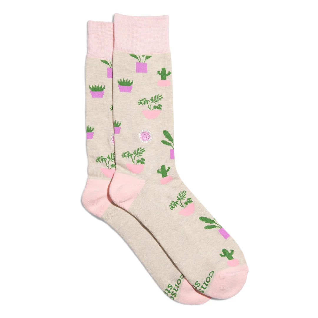 Houseplants - Socks That Support Mental Health