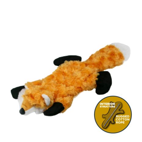 Stuff less Fox Squeaker Dog Toy