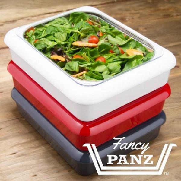 Fancy Panz Plastic 9 x 13 Aqua Foil Pan Carrier 1ct