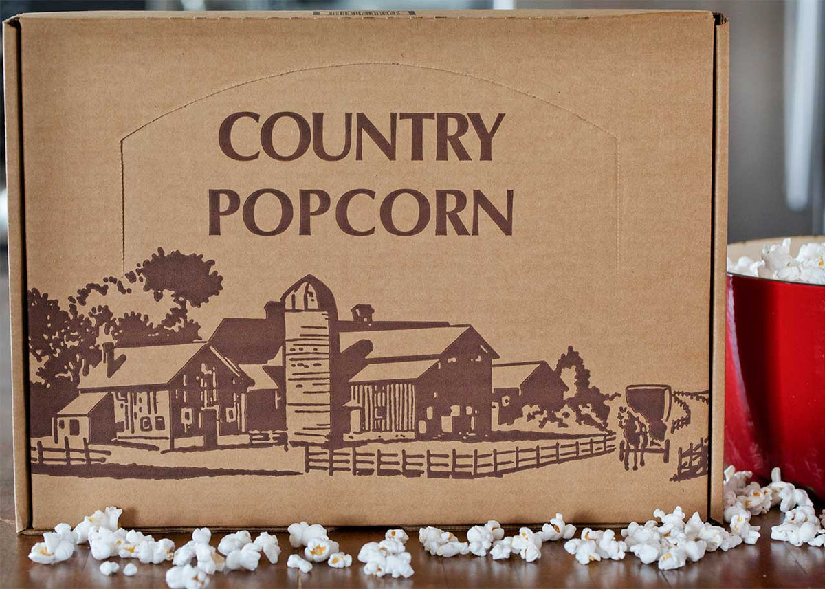 Burlap Amish Popcorn Gift Set