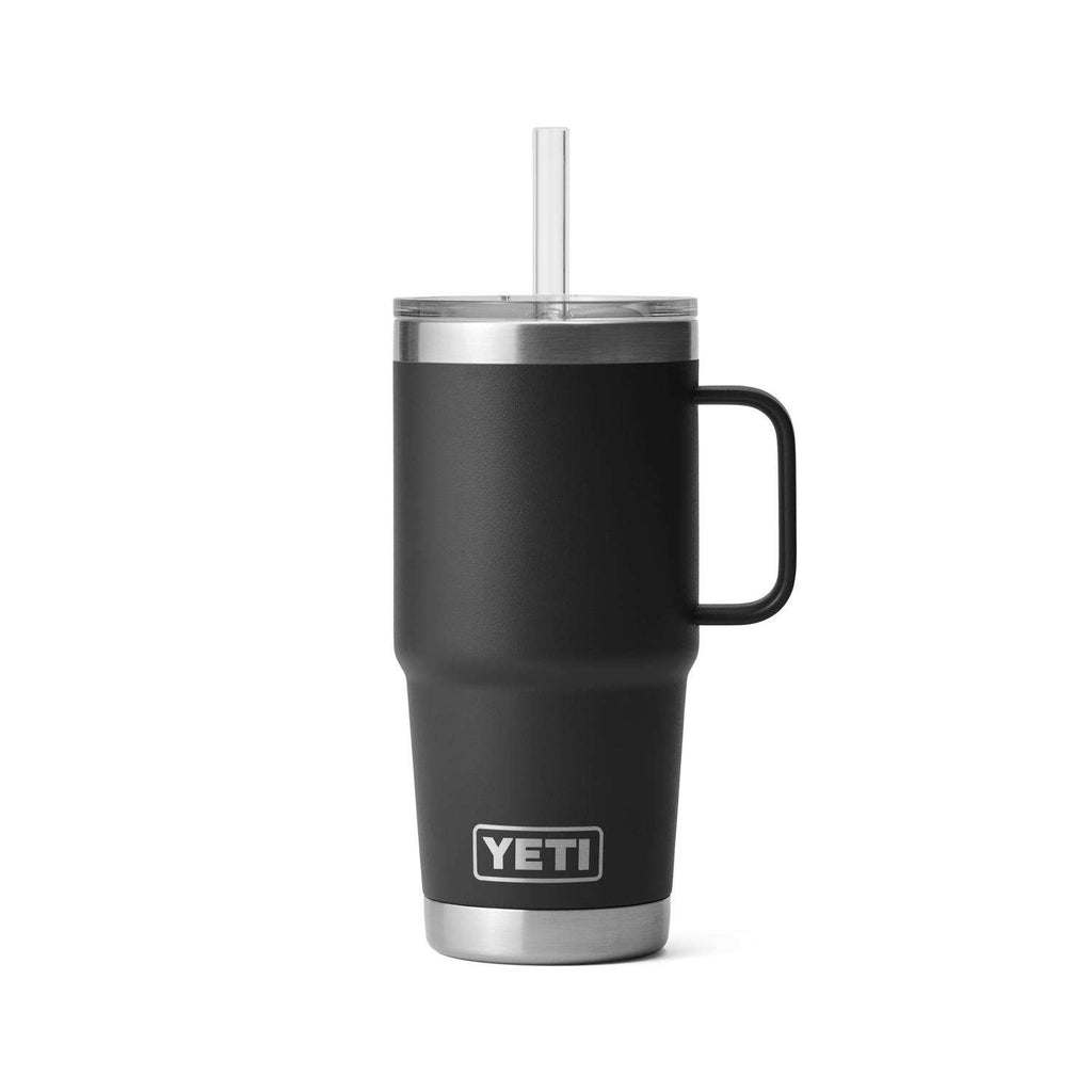 YETI Black Rambler 20 oz Travel Mug