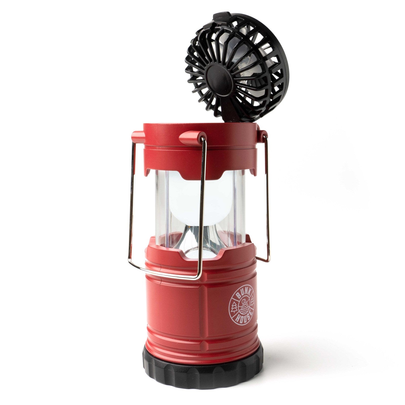 Solar Powered Light Lamp Portable Collapsible LED Flashlight Camping Lantern  Fan