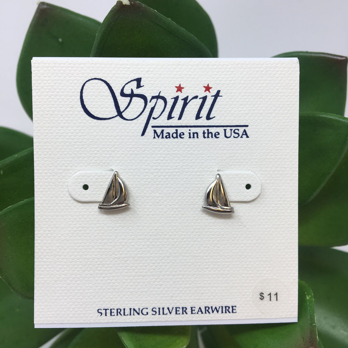 Serene Sailboat Post Earrings Spirit