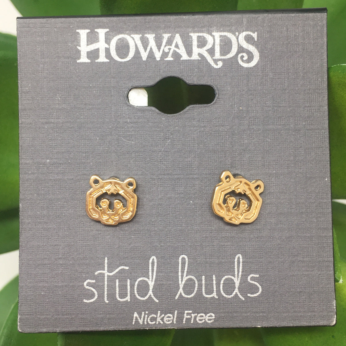 Tiger Stud Buds Earrings