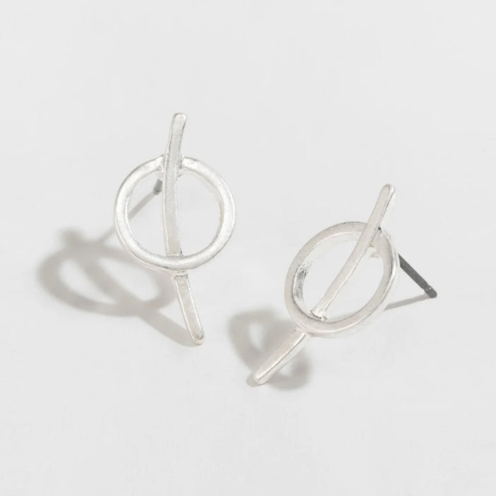 Circle &amp; Arch Stud Buds Earrings