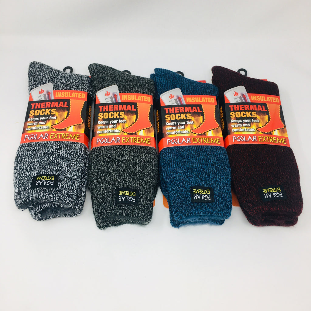 Men's Insulated Thermal Socks by Polar Extreme® (3-Pair) - Pick