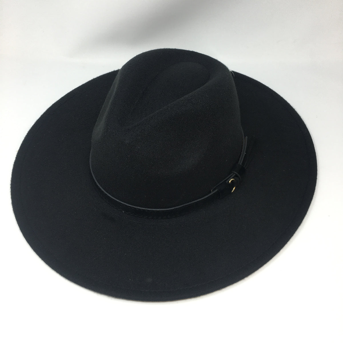 Large Brim Fedora w/ Leather Band