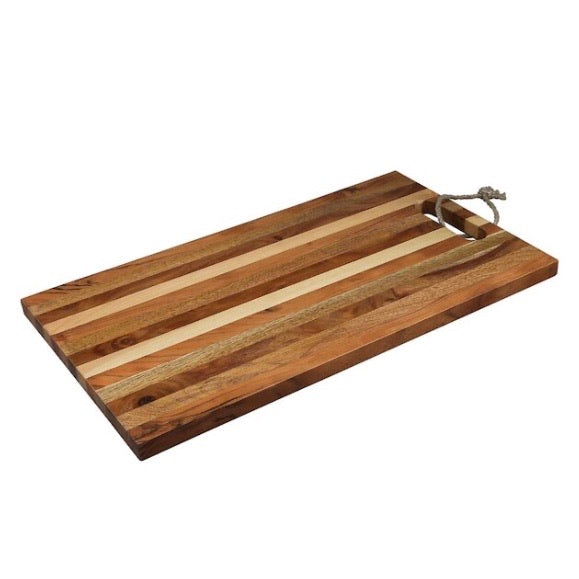 Multi Stripe Wooden Cutting Board