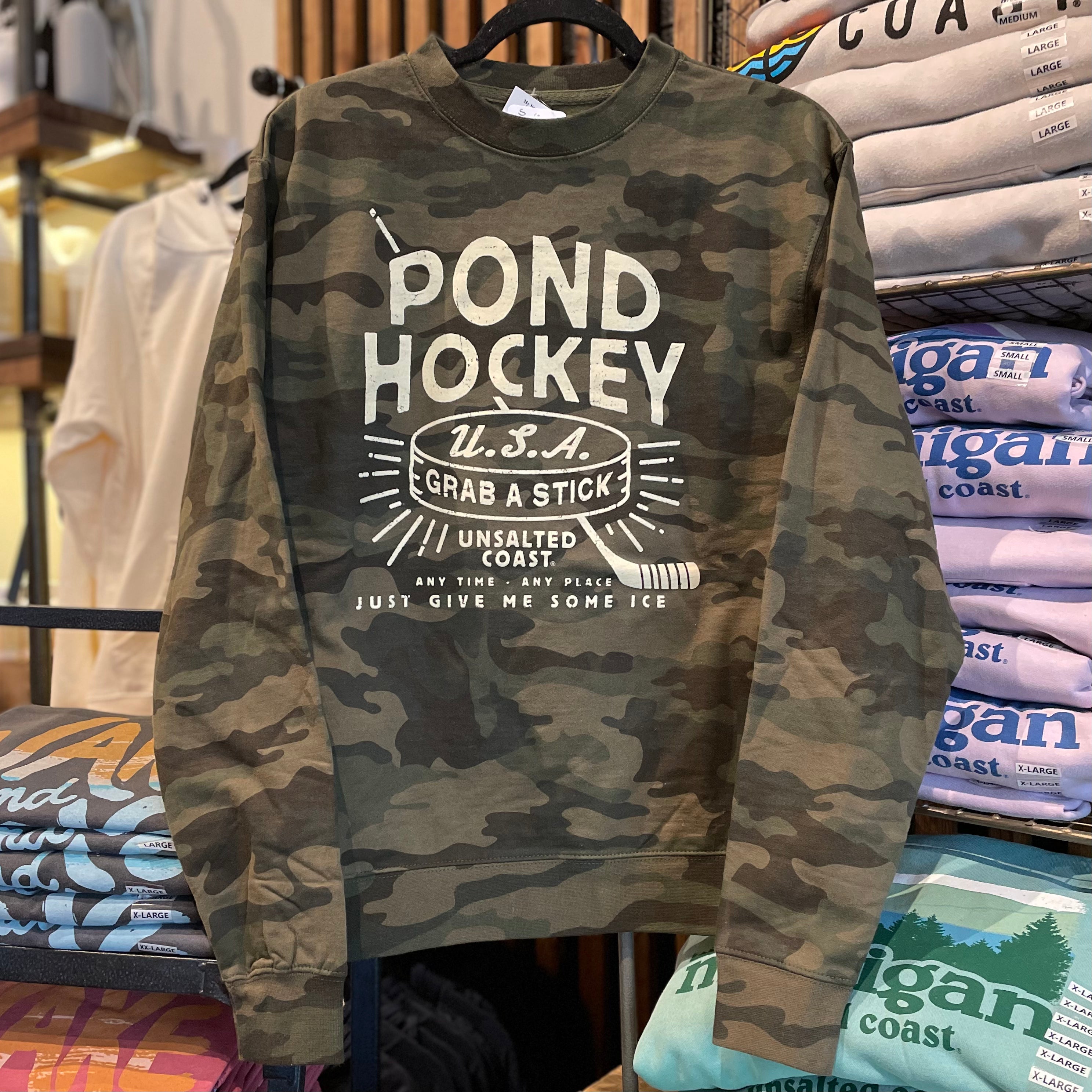 UC Camo Pond Hockey Crewneck Sweatshirt - My Secret Garden