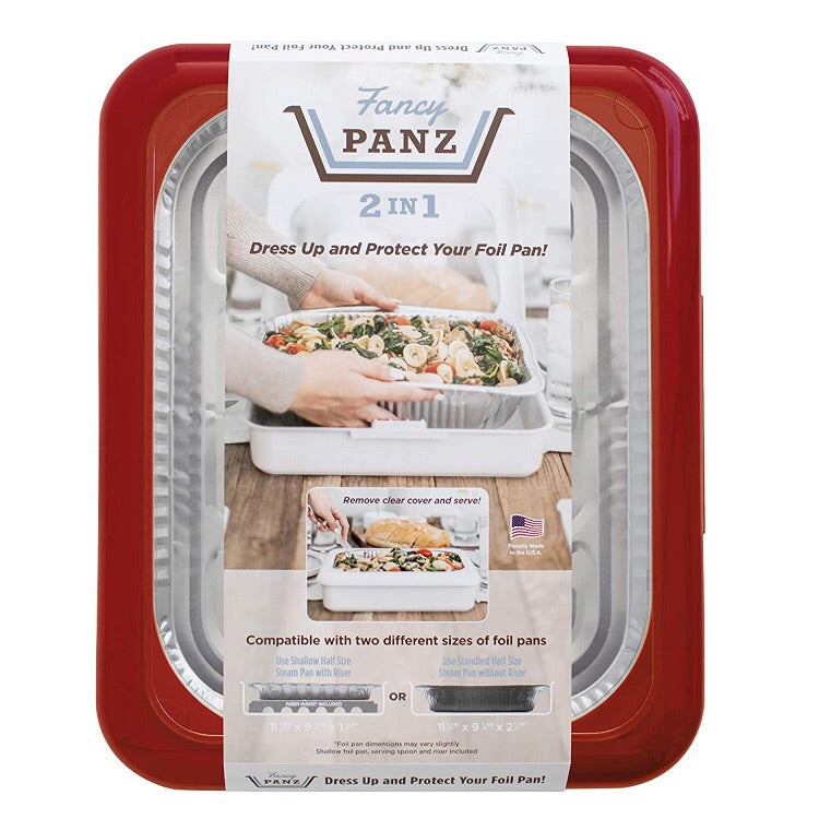 Fancy Panz RED Dress Up, Protect Foil Pan Carrier, 9x13, +