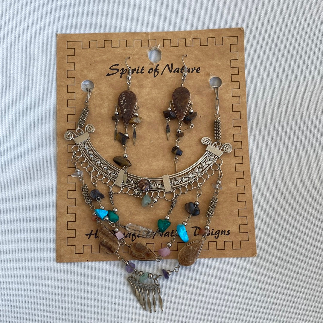 Spirit of Nature Native Necklace/Earring Set