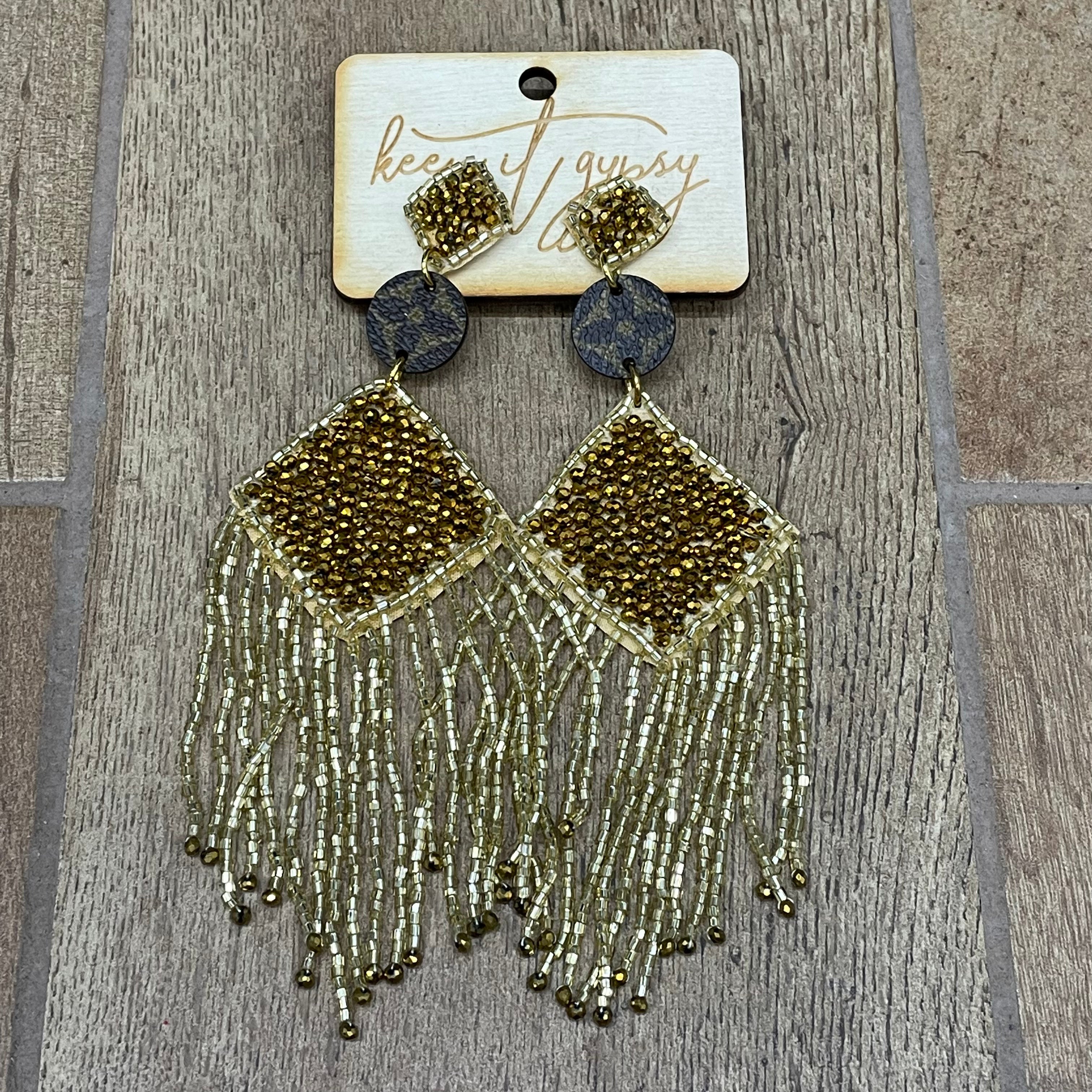 Gypsy UpCycled LV Earrings - Colorado – Adrians Boutique