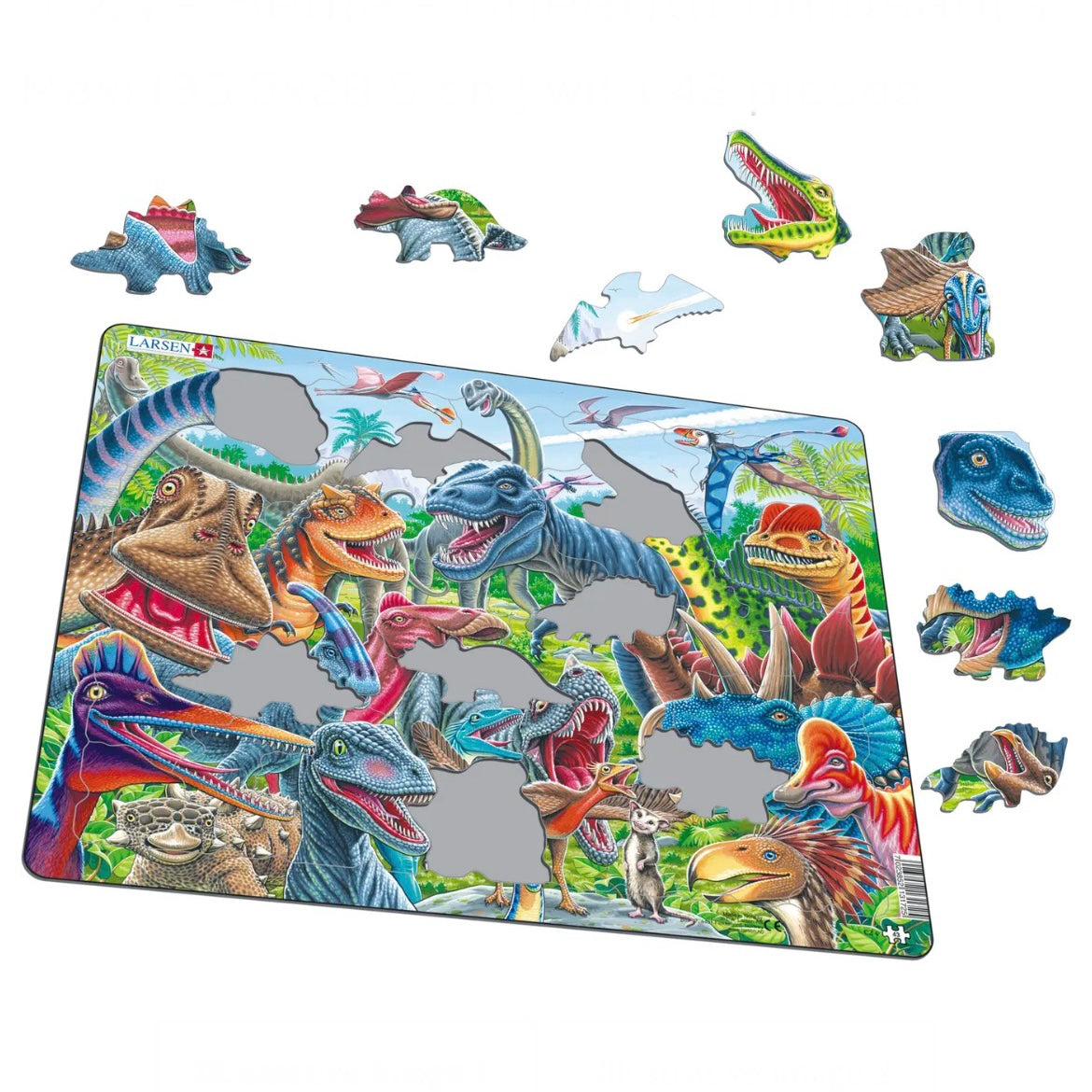 Happy Dino 43pc Children&#39;s Puzzle Board