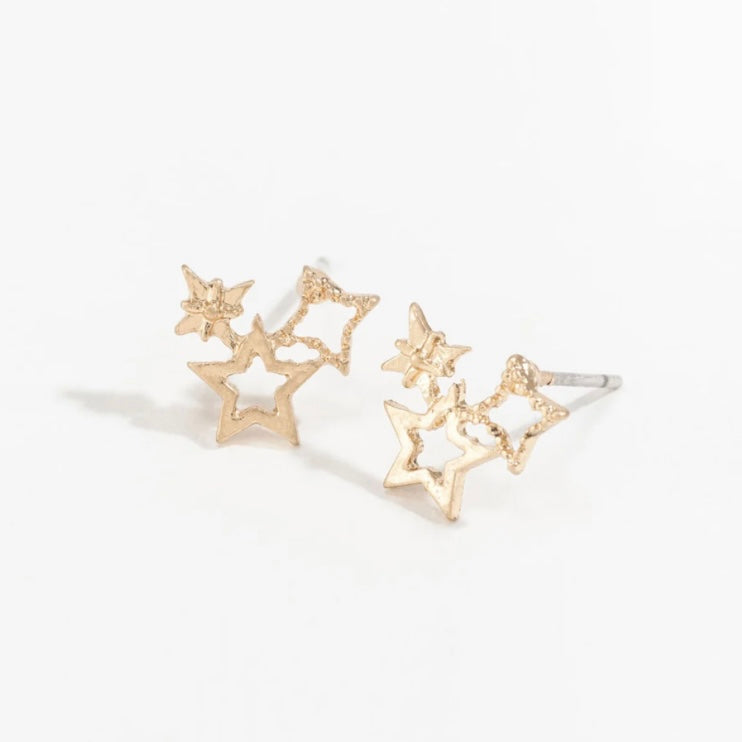 Star Cluster Stud Buds Earrings