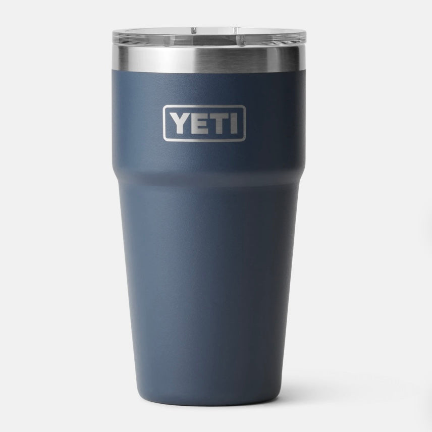 YETI Rambler 14 oz Stackable Mug, Vacuum Insulated, Stainless  Steel with MagSlider Lid, Navy: Tumblers & Water Glasses