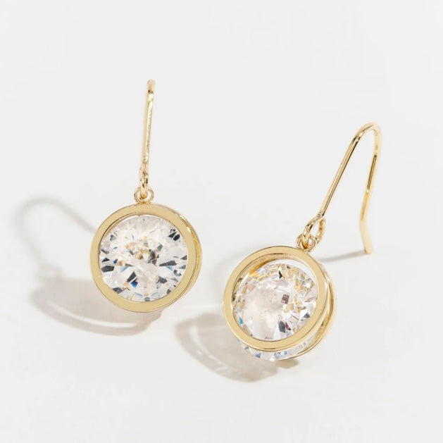 Circle Drop Dazzlers Earrings