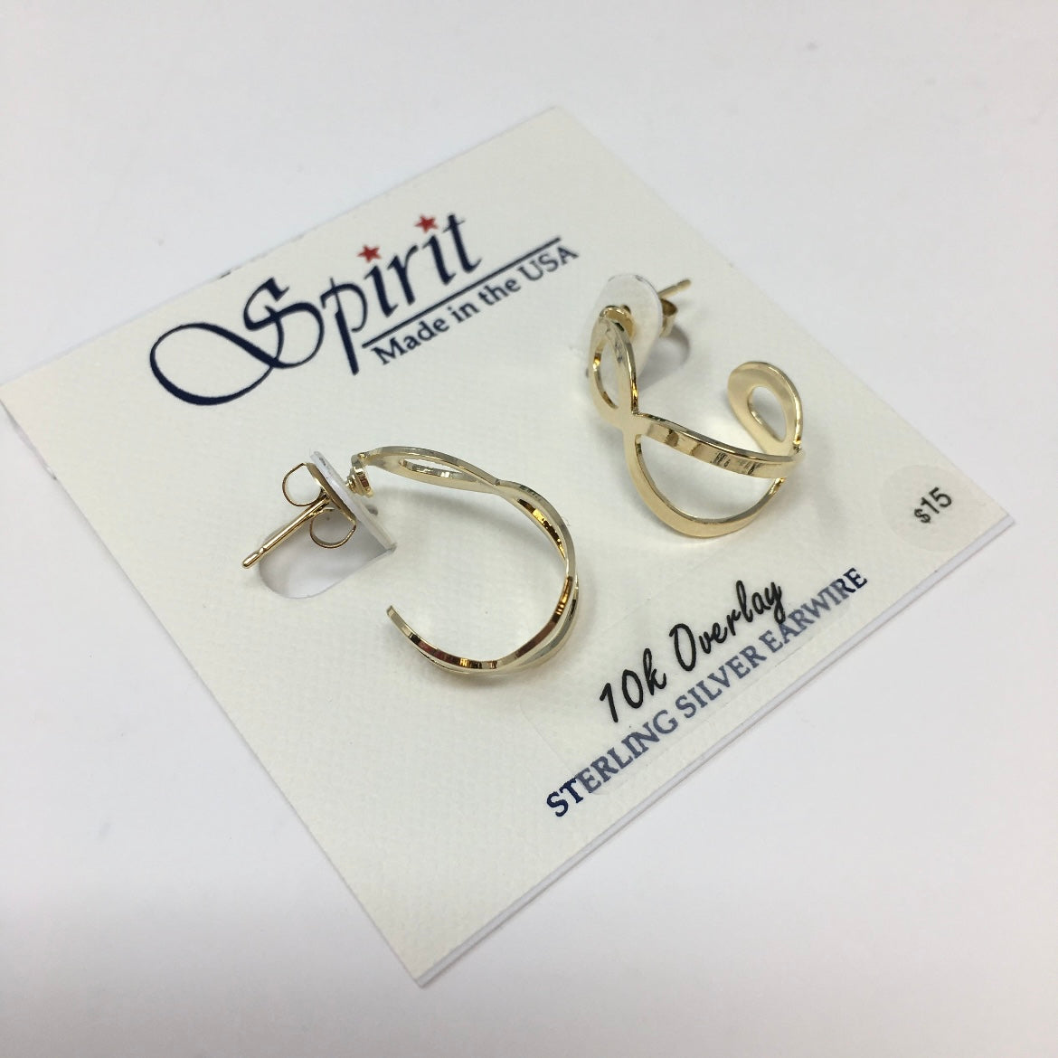 Gold Open Spaces Hoop Post Earrings