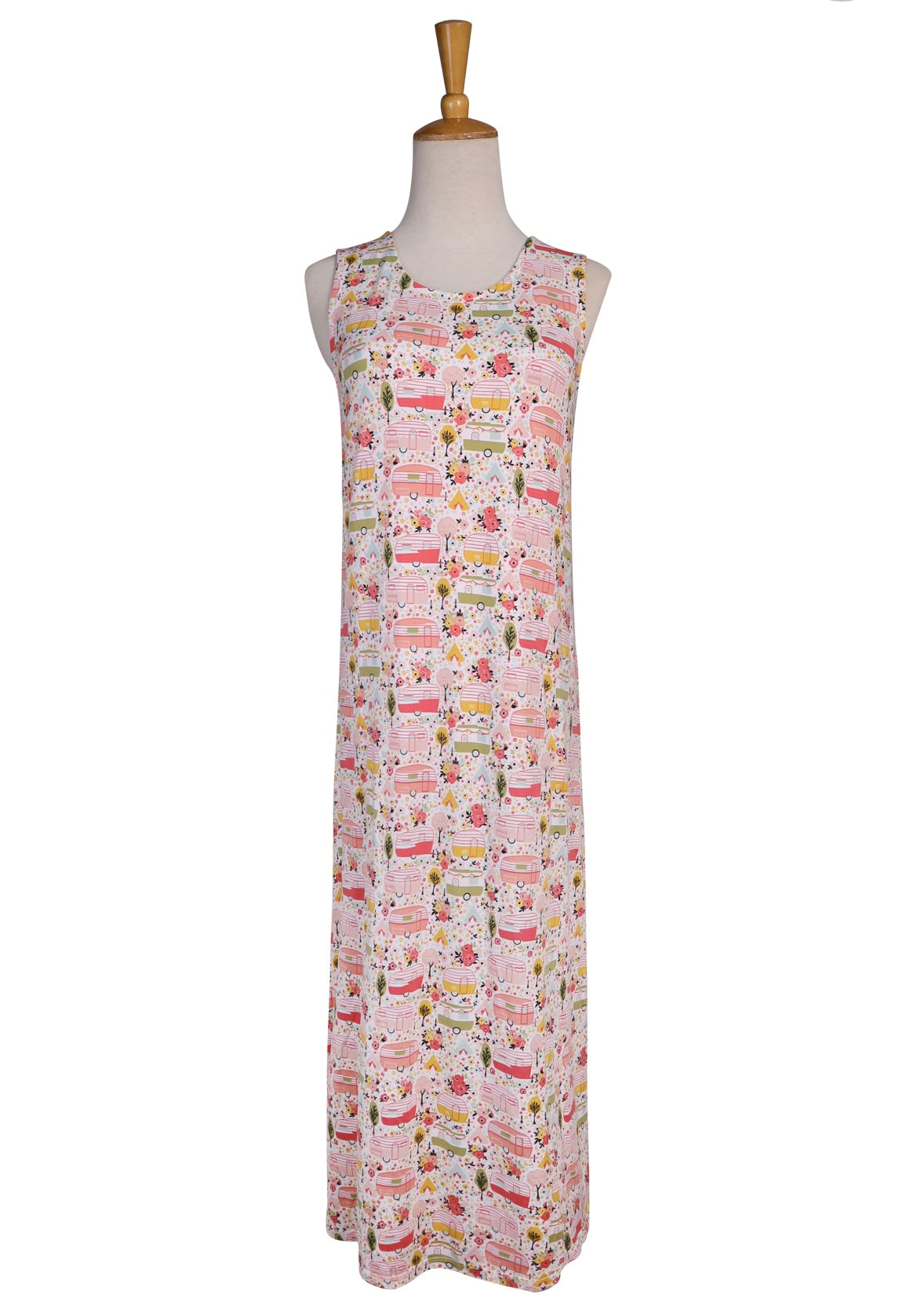 Happy Camper Maxi Dress w/ Pockets By Mirabeau