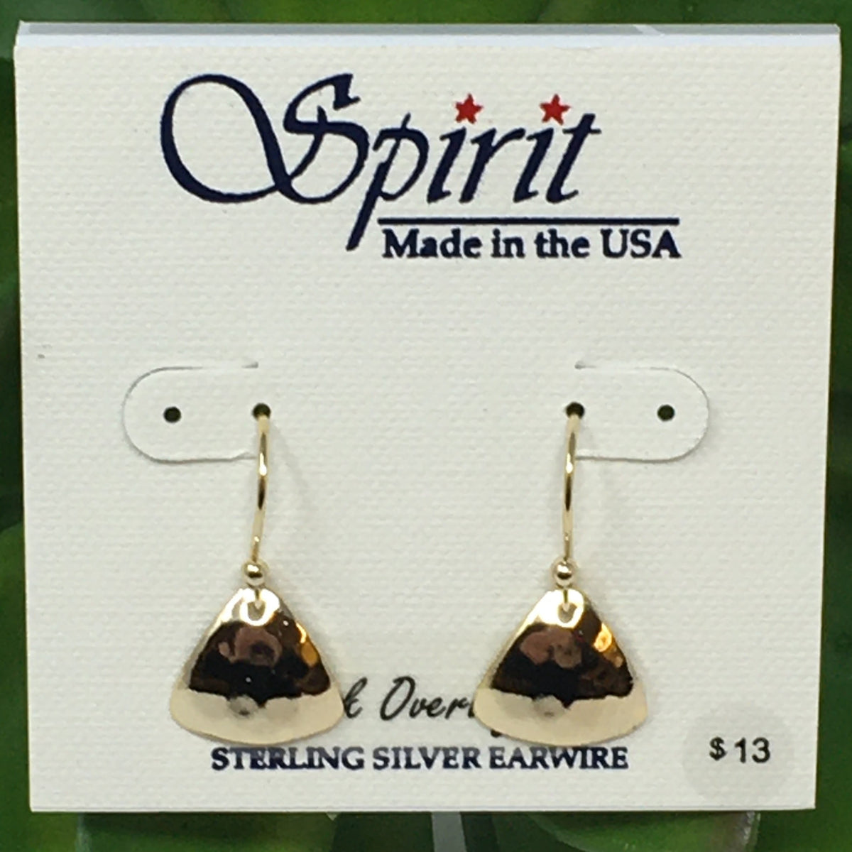 Sm Hammered Triangle Earrings Spirit